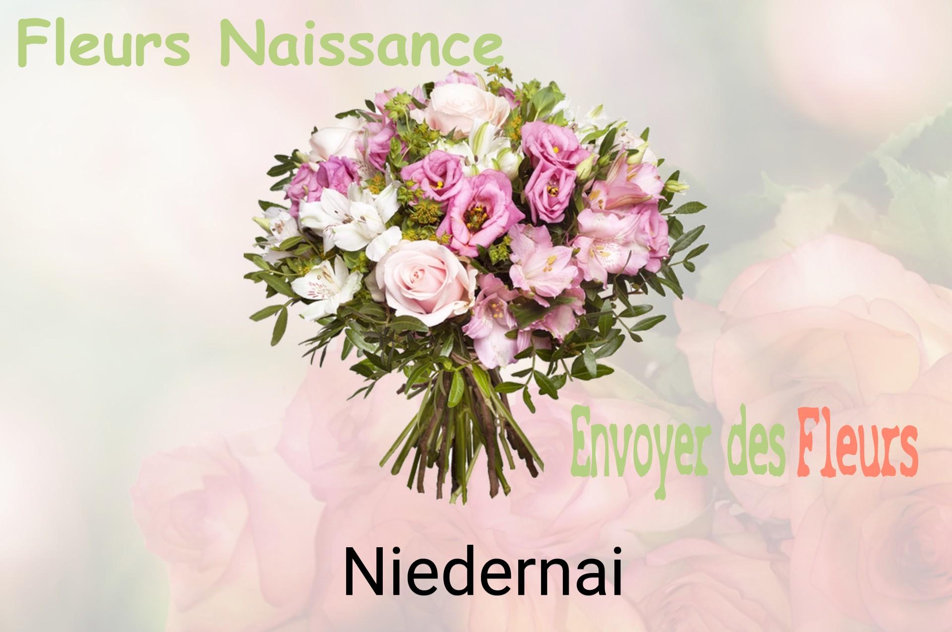 Bouquet de fleurs de naissance livré à Niedernai